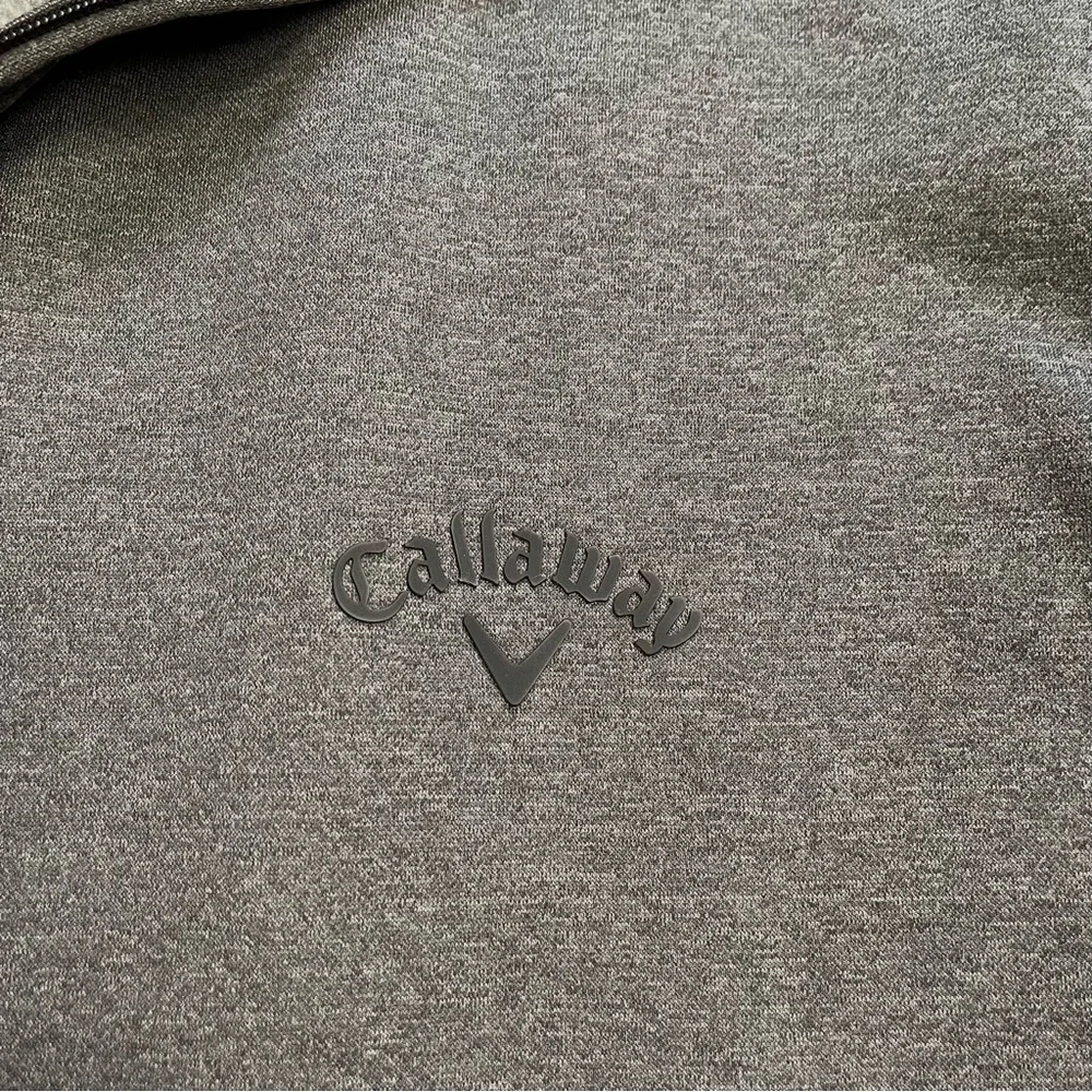 Mens Callaway Golf 1/4 Zip Fleece Pullover Sweatshirt Gray XXL‎
